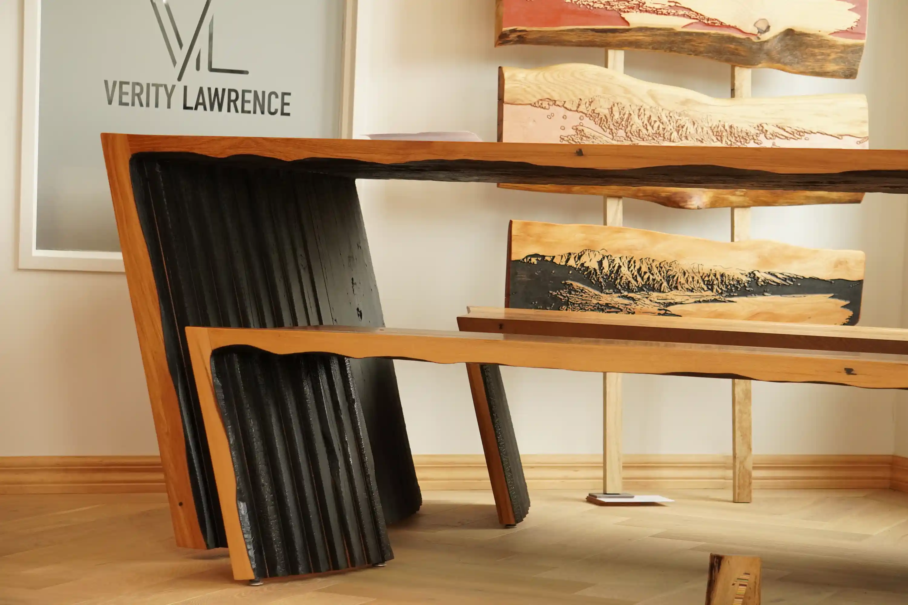 Reclaimed Rimu timber bench matching O’Connell’s Legacy dining table